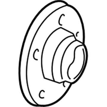 Volkswagen Wheel Hub - 4D0-407-615-F