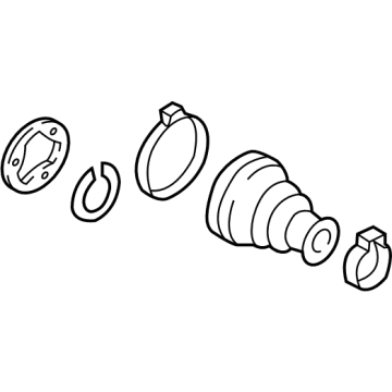 Volkswagen CV Joint Boot - 1KM-498-201-D