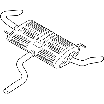 Volkswagen Atlas Muffler - 3CN-253-609-B