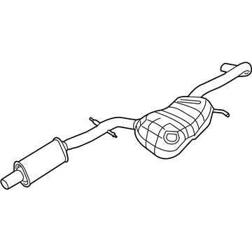 Volkswagen Beetle Muffler - 5C3-253-209-P