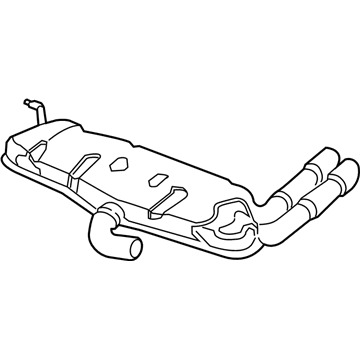 Volkswagen Beetle Muffler - 5C5-253-609-C