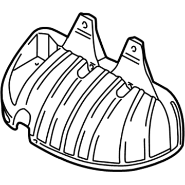 2003 Volkswagen Jetta Exhaust Heat Shield - 06A-133-229-N