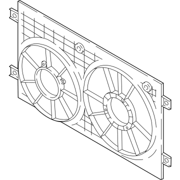 Volkswagen Cooling Fan Shroud - 3QF-121-207-A