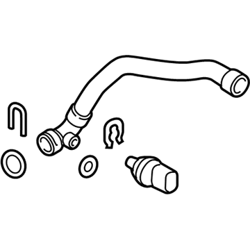 2010 Volkswagen Touareg Coolant Pipe - 7L6-122-051-AC