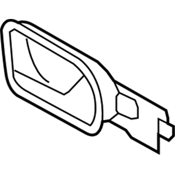 Volkswagen Rabbit Interior Door Handle - 1K1-837-113-H-UAQ