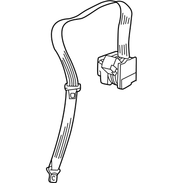 Volkswagen Passat Seat Belt - 3B5-857-805-D-HCR