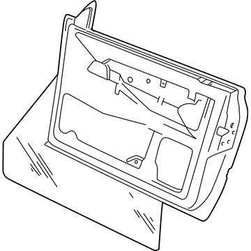 Volkswagen 1E0-845-201-A Glass