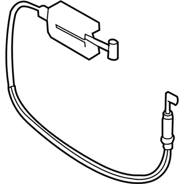 Volkswagen Touareg Door Latch Cable - 7P0-837-017