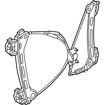 Volkswagen Beetle Window Regulator - 5C5-837-462-C