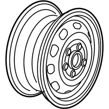 Volkswagen Alloy Wheels - 1J0-601-027-AP-03C