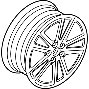 Volkswagen Rabbit Alloy Wheels - 1K5-071-498-1ZL