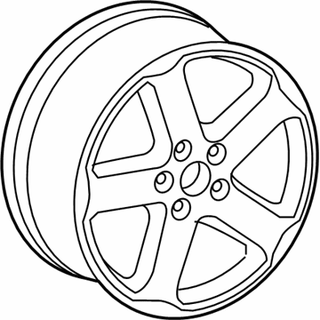Volkswagen Rabbit Alloy Wheels - 1T4-071-498-666