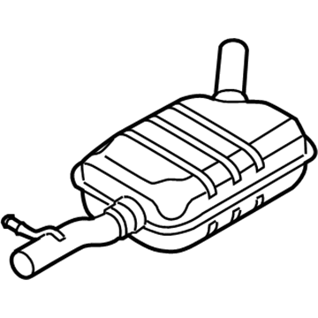 Volkswagen Tiguan Muffler - 5N0-253-409-J
