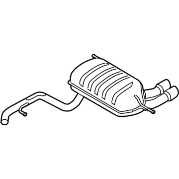 Volkswagen Tiguan Muffler - 5N0-253-609-AH