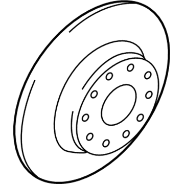 Volkswagen Eos Brake Disc - 5Q0-615-601-D