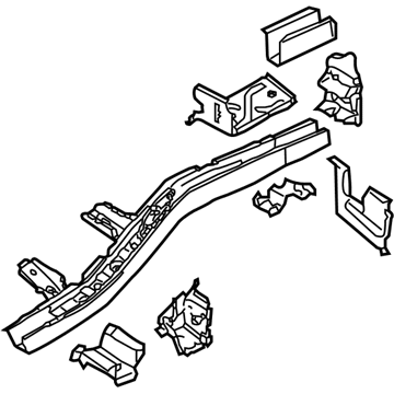 Volkswagen 7L0-803-401-P Side Rail Assembly