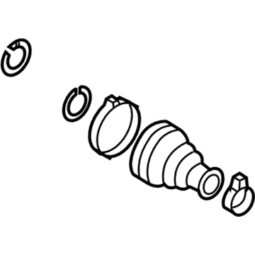Volkswagen Phaeton CV Joint Boot - 3D0-498-201
