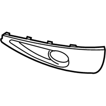 Volkswagen 7P6-807-489-B-GRU Fog Lamp Bezel