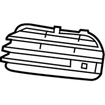 Volkswagen 7P6-854-661-9B9 Outer Grille