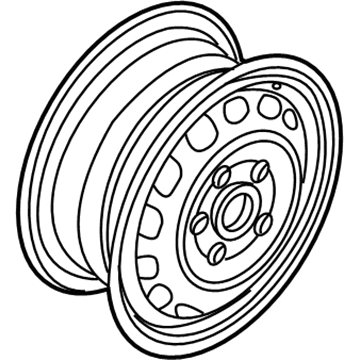 Volkswagen Alloy Wheels - 3B0-601-027-D-03C