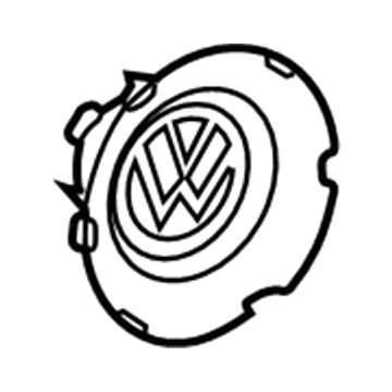 Volkswagen Passat Wheel Bearing Dust Cap - 3B7-601-149-GRB