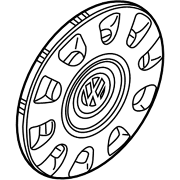 Volkswagen Passat Wheel Bearing Dust Cap - 3B0-601-147-E-GJW