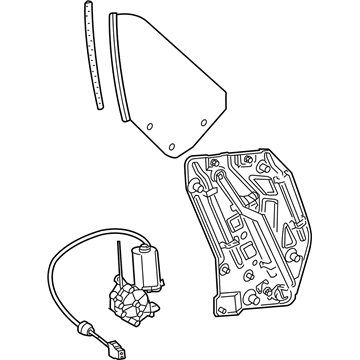 Volkswagen Beetle Window Regulator - 1Y0-847-276-C