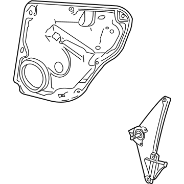 Volkswagen Jetta Window Regulator - 1J4-839-729-L