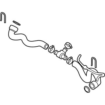 Volkswagen CC Radiator Hose - 3C0-122-101-GJ