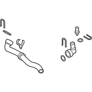 Volkswagen Passat Oil Cooler Hose - 3C0-122-051-CD