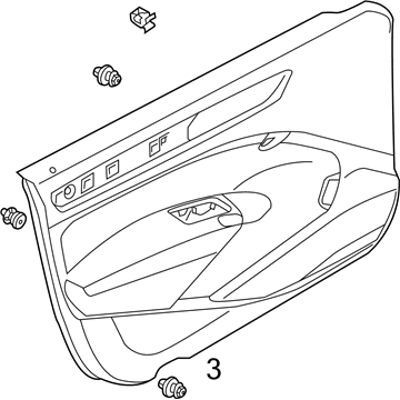 Volkswagen 561-867-011-D-OUS Door Trim Panel