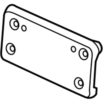 Volkswagen License Plate - 5GM-807-287-B-9B9