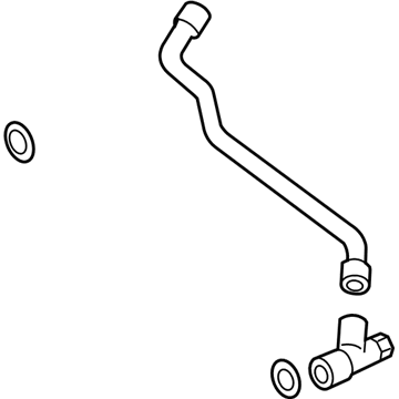 Volkswagen Beetle Oil Cooler Hose - 1C0-122-051-G