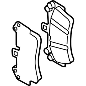 Volkswagen Touareg Brake Pad Set - 7P6-698-451-C