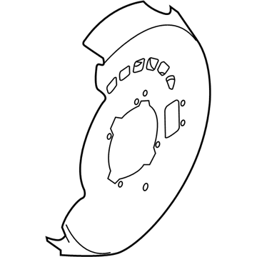 Volkswagen Touareg Brake Dust Shield - 7P0-609-451-D