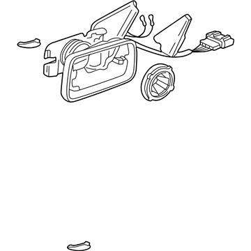 Volkswagen Side View Mirrors - 1E1-857-507-E-01C