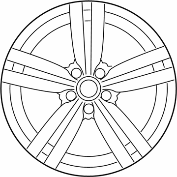 Volkswagen Eos Alloy Wheels - 3AA-601-025-H-88Z