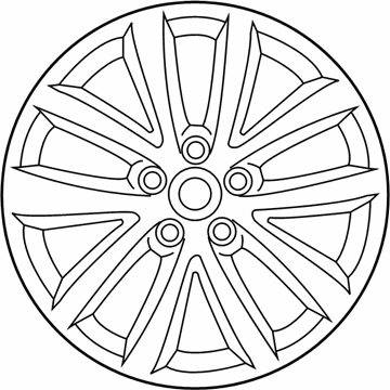 Volkswagen Eos Alloy Wheels - 3AA-601-025-AD-8Z8
