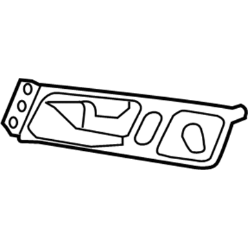 Volkswagen Jetta Interior Door Handle - 5C7-837-114-F-UAQ