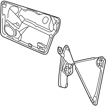Volkswagen Jetta Window Regulator - 1J4-837-729-BK