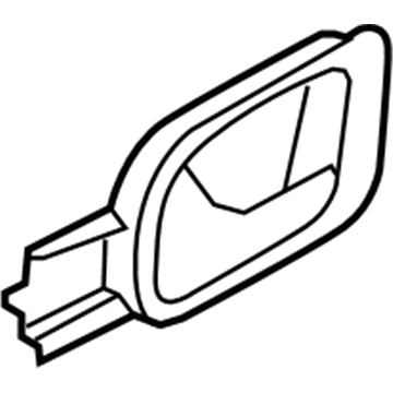 Volkswagen Tiguan Interior Door Handle - 5N2-837-114-F-UAQ