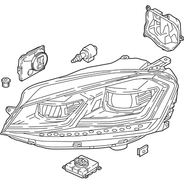 Volkswagen Golf R Headlight - 5GM-941-077
