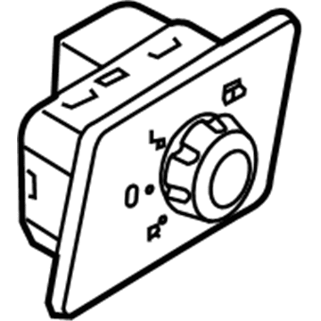 Volkswagen Touareg Mirror Switch - 7P1-959-565-E-ICX