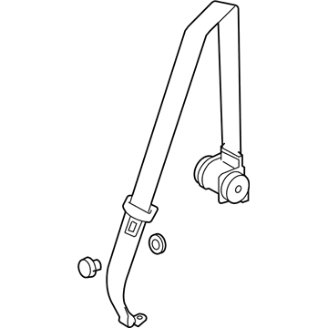 Volkswagen Eos Seat Belt - 1Q0-857-806-A-RAA