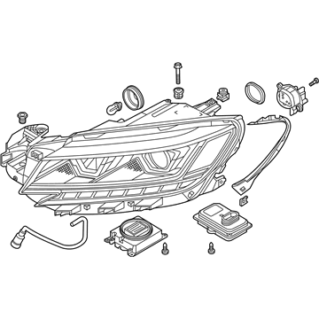 Volkswagen Passat Headlight - 561-941-082-A