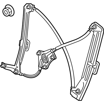 Volkswagen GTI Window Regulator - 5GM-837-462-F