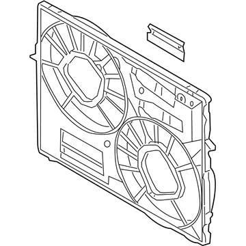 2010 Volkswagen Touareg Cooling Fan Shroud - 7L0-121-207-D