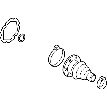 Volkswagen Atlas Cross Sport CV Joint Boot - 3QF-598-201
