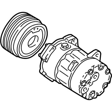 Volkswagen A/C Compressor - 1H0-820-803-DX