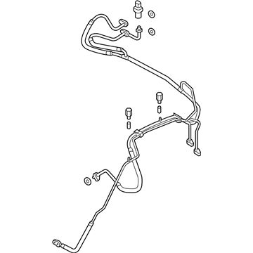 2015 Volkswagen Touareg A/C Hose - 7P1-820-741-CB